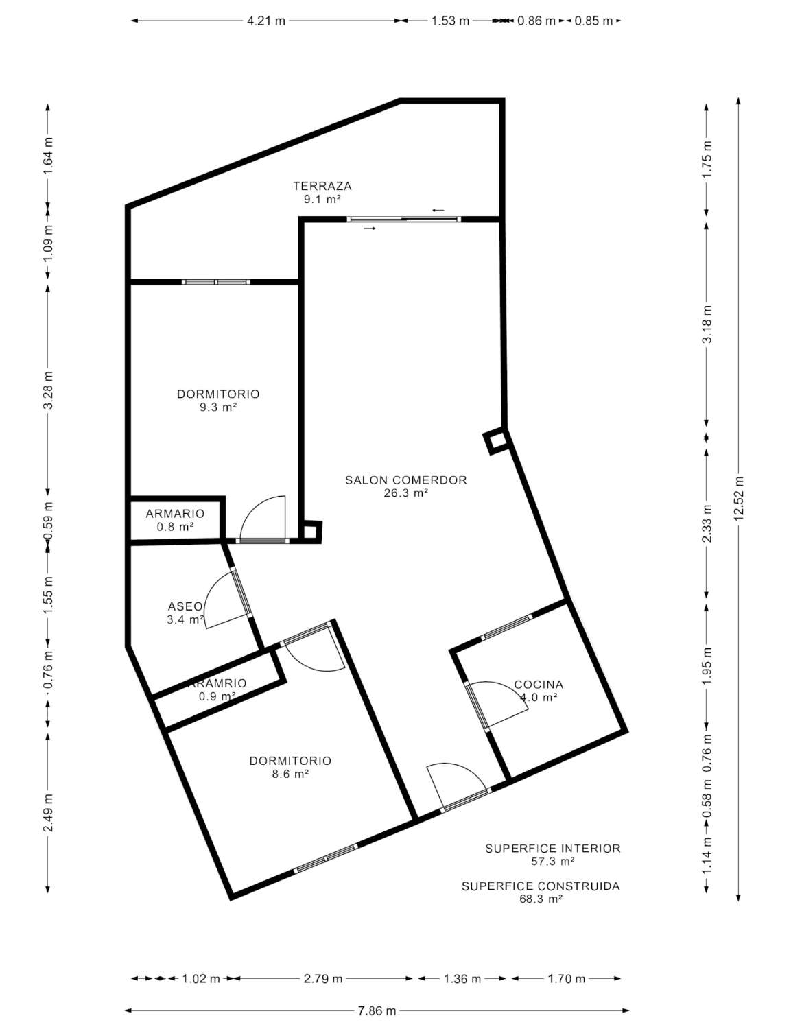 Apartamento en venta en Nerja, Edf. Almijara.