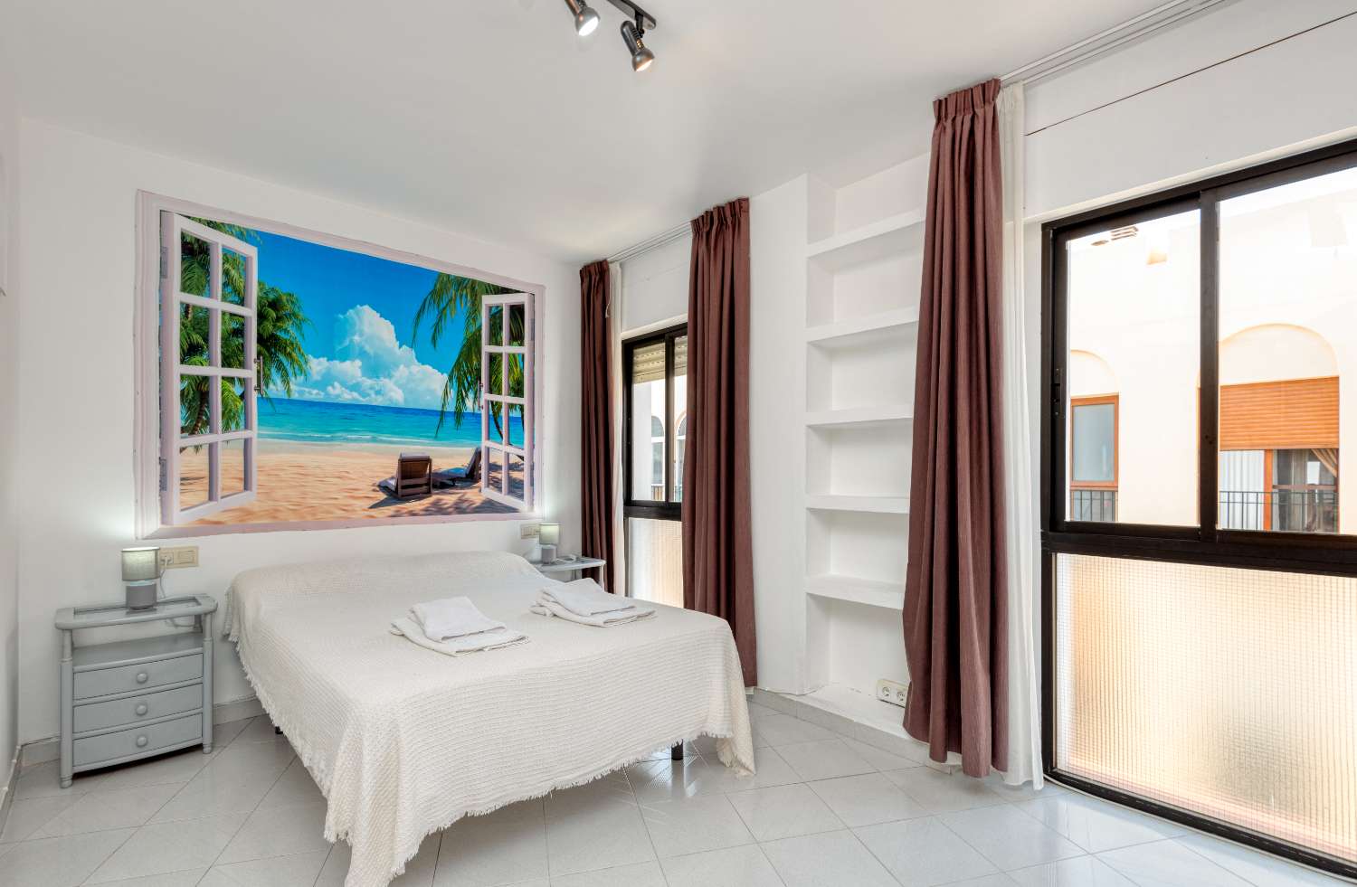 Ruim en licht appartement in het centrum van Nerja – 2 slaapkamers en een eigen balkon