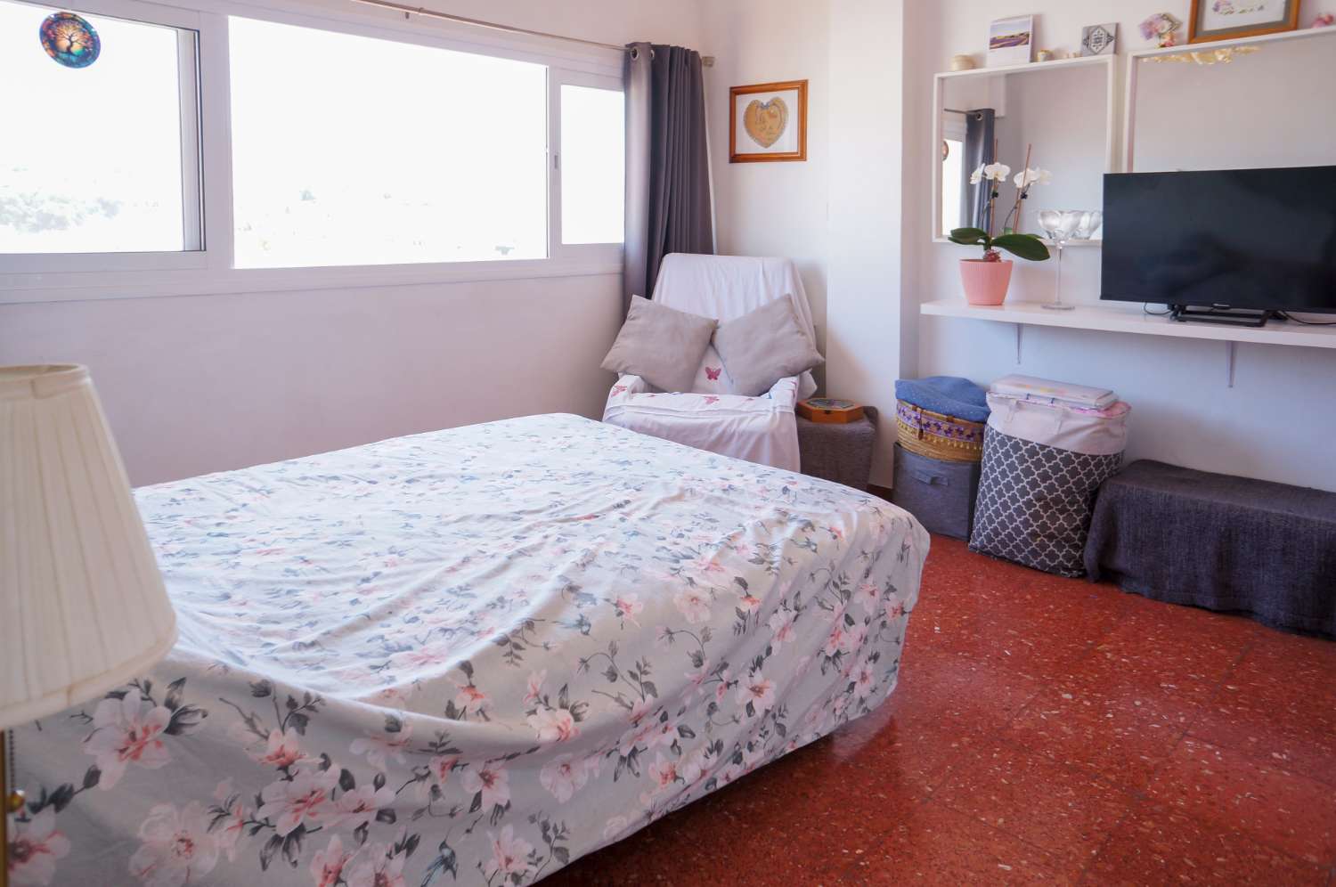 Partly Refurbished One-Bedroom Apartment with Sea and Mountain Views