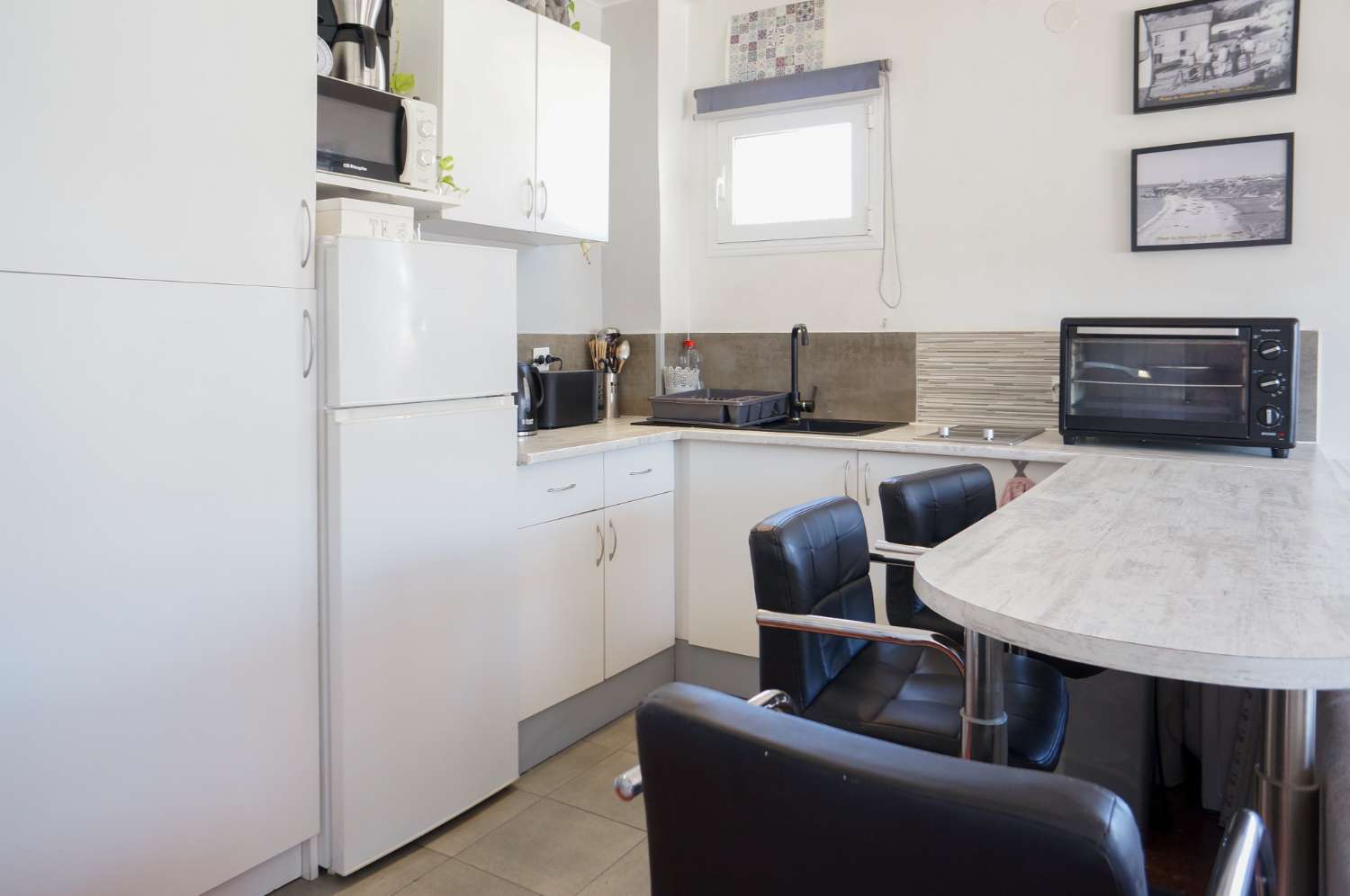 Partly Refurbished One-Bedroom Apartment with Sea and Mountain Views
