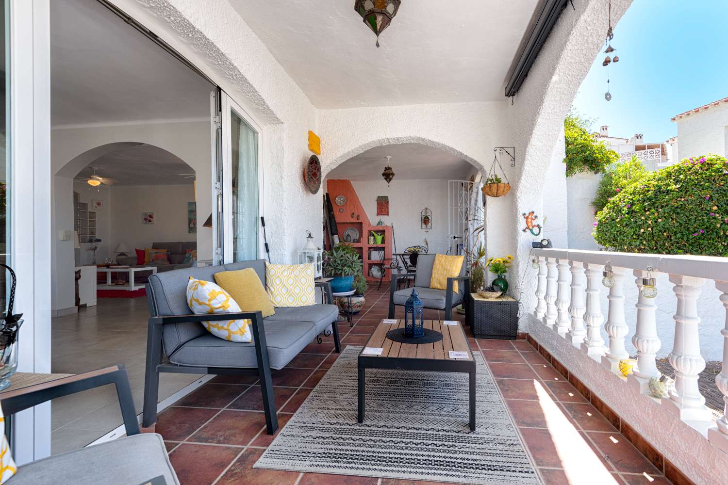 Appartement d'angle de deux chambres avec vue sur la mer à Paco Romo, Nerja