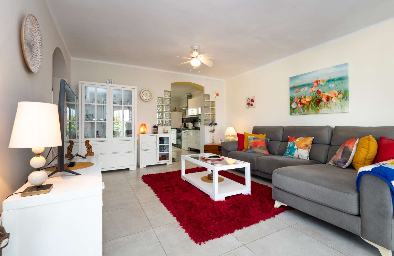 Appartement d'angle de deux chambres avec vue sur la mer à Paco Romo, Nerja