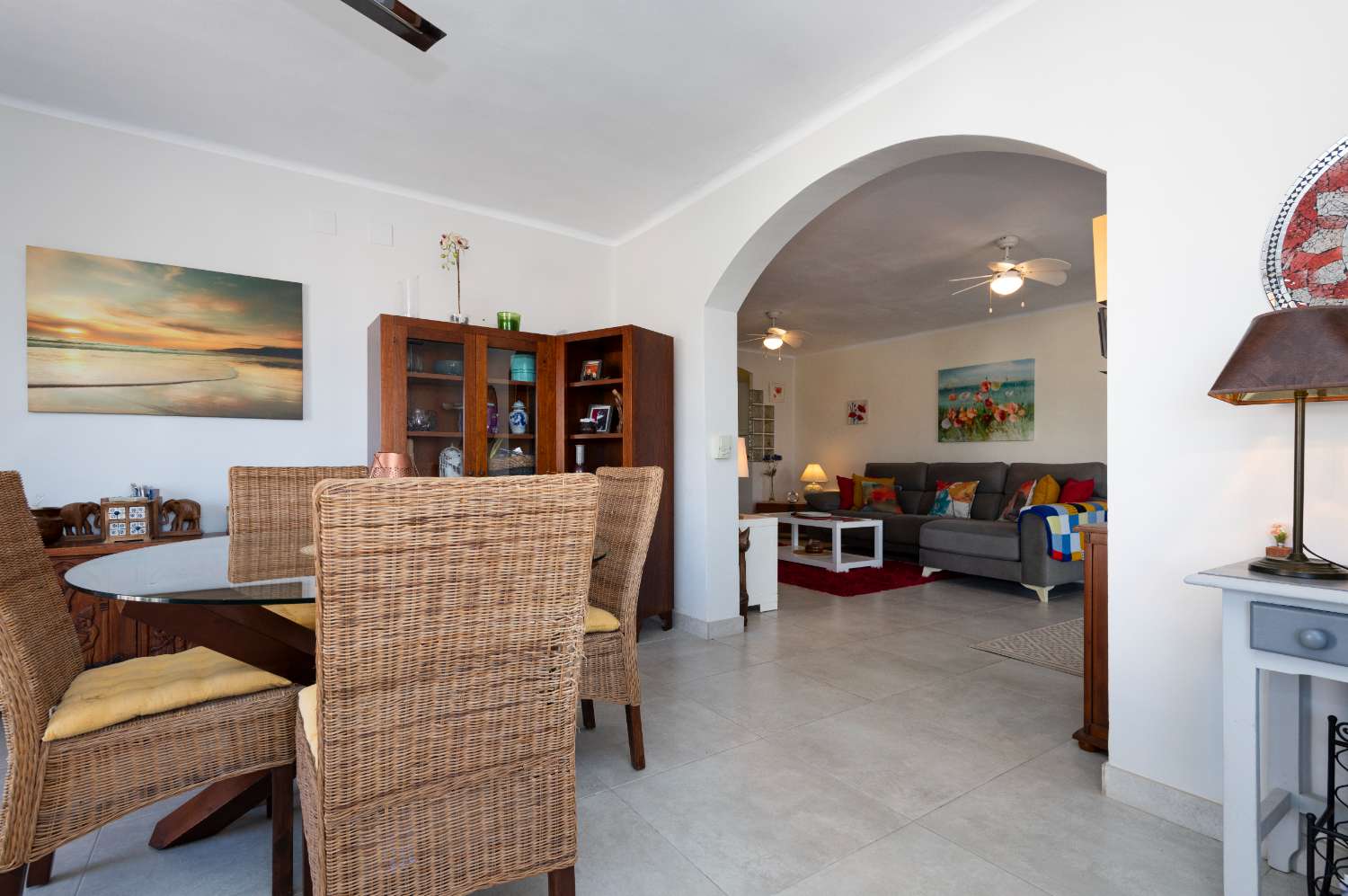 Appartement d'angle de deux chambres avec vue sur la mer à Paco Romo, Nerja