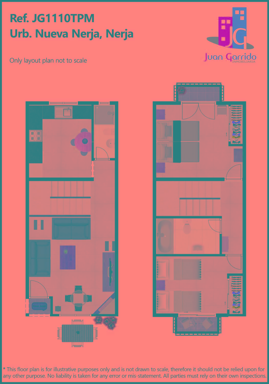 Charming Townhouse in Nueva Nerja, close to Burriana Beach and the town centre