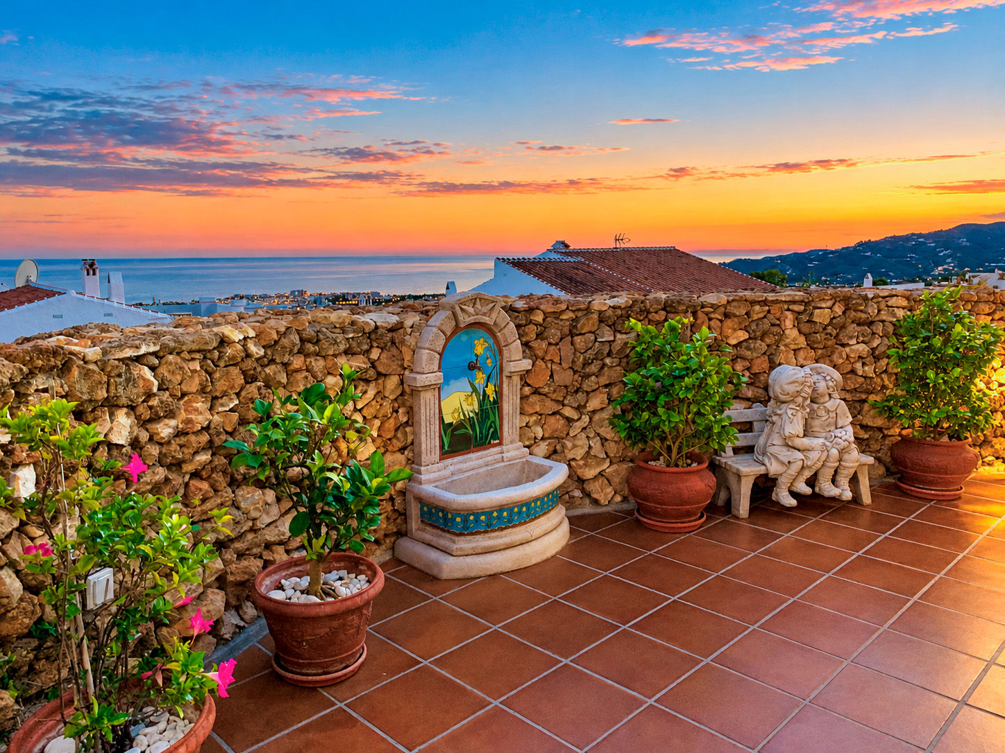 Söderläge lägenhet med 2 sovrum, två rymliga terrasser och panoramautsikt över havet i San Juan de Capistrano